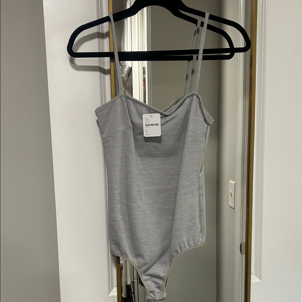 Free People Gray Women's Bodysuit